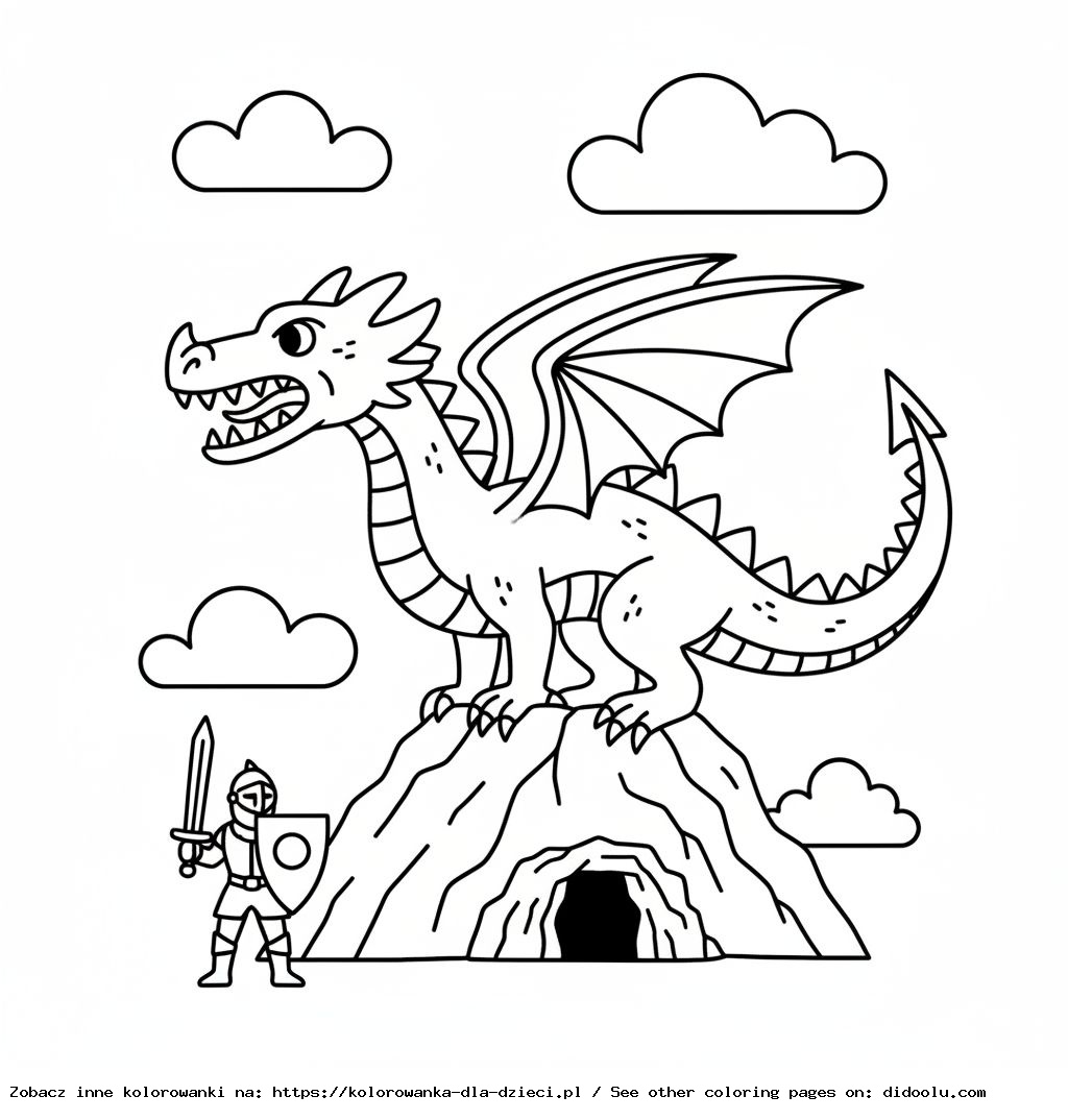 Kraków Dragon Adventure Coloring Fun