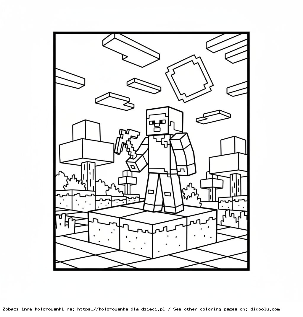 Minecraft Coloring Page for Printing