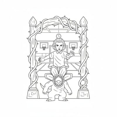 Stranger Things Coloring Book