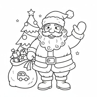 Color Book: Santa Coloring Book