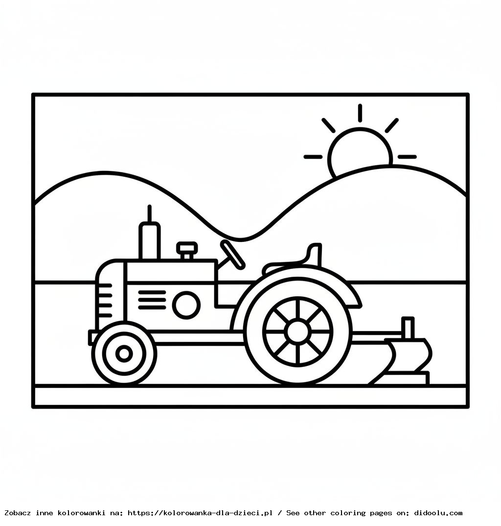 Farm Tractor Coloring Fun for Kids