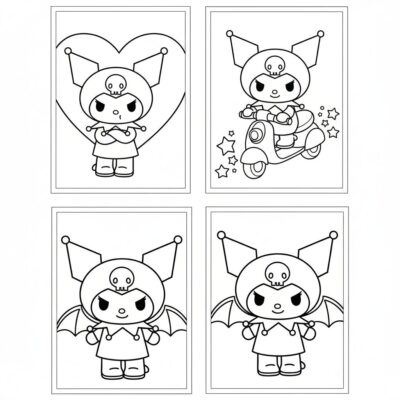 Kuromi Coloring Pages for Printing