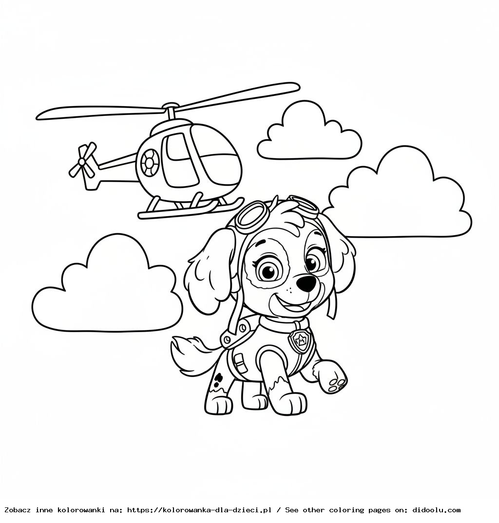 Skye Coloring Page to Print