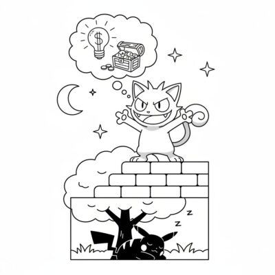 Coloring Book: POKÉMON – Meowth’s Mischief Plans