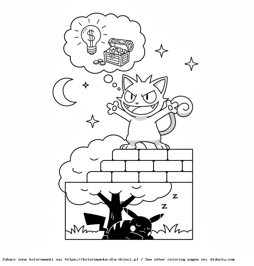 Coloring Book: POKÉMON – Meowth’s Mischief Plans