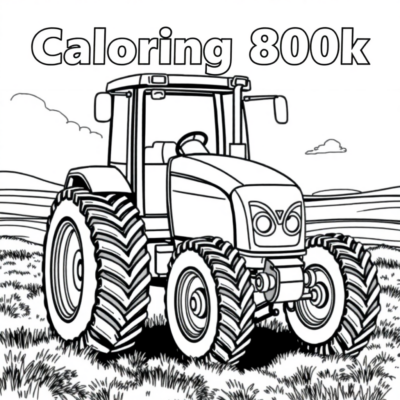 Tractor Coloring Book