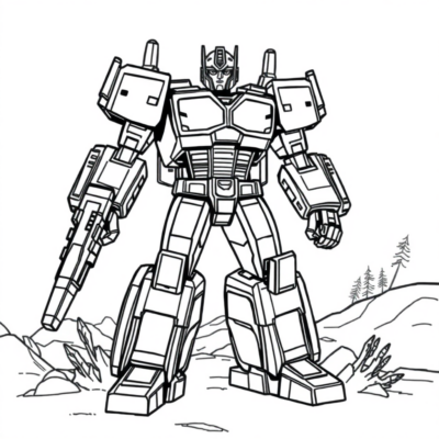 Coloring Book: Transformers Coloring Book for Kids