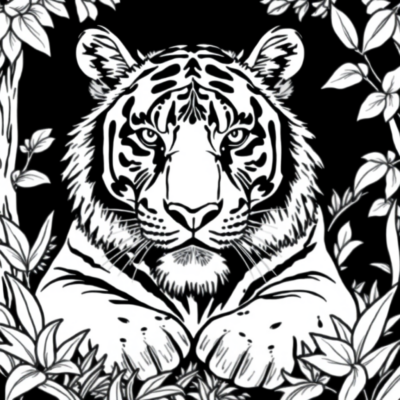 Tiger Coloring Page