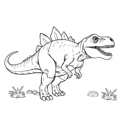 Tyrannosaurus Coloring Book