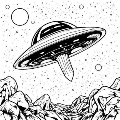UFO Coloring Book