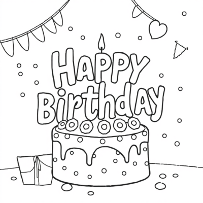 Birthday Coloring Book