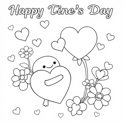 Valentine’s Day Coloring Pages