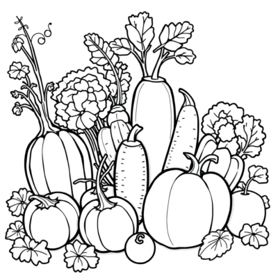 Coloring Book: Vegetables – A Coloring Book for Kids
