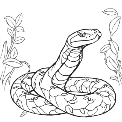 Snake Coloring Page