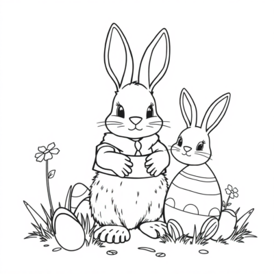Easter Coloring Book: An Easter Coloring Book for Children