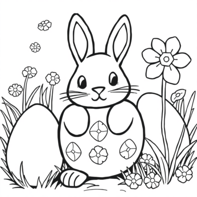 Easter Coloring Page for Printing