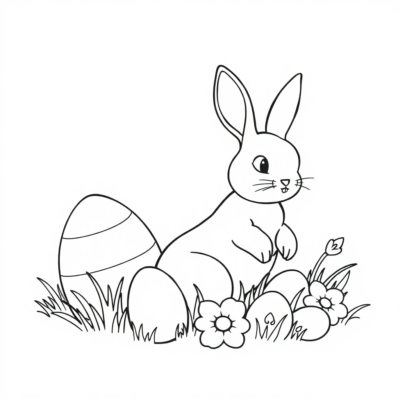 Springtime Easter Egg Coloring Fun