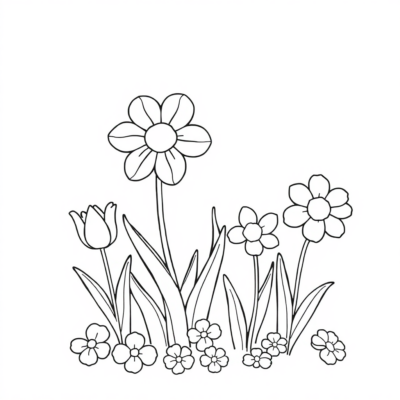 Spring Coloring Book
