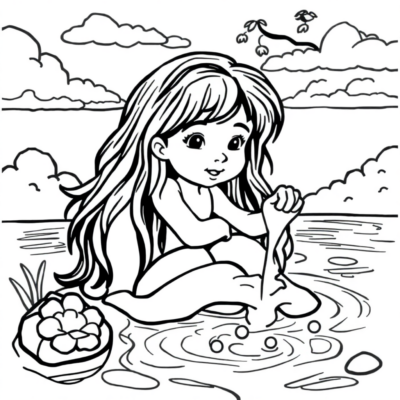 Coloring Book: Water Coloring Book for Kids