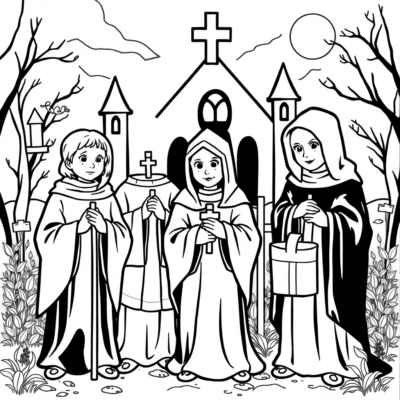 All Saints Coloring Book: Coloring Pages for Children