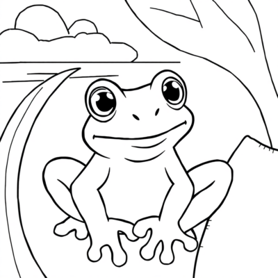 Coloring Book: Frogs Coloring Pages for Kids
