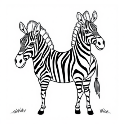 Coloring Book: Zebra Coloring Book for Kids