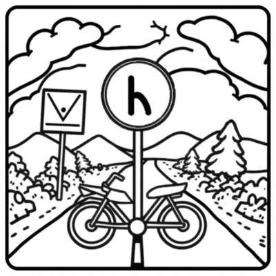 Coloring Book: Traffic Signs for Kids