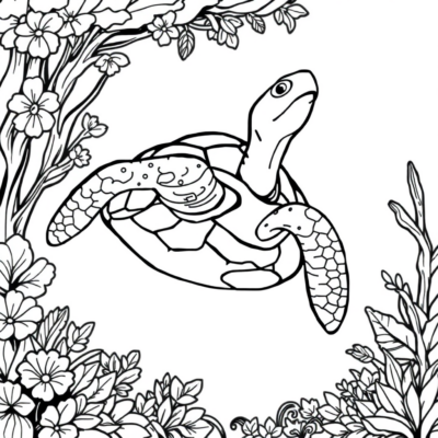 Turtle Coloring Book