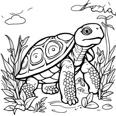 Coloring Book: Turtle Coloring Book for Kids