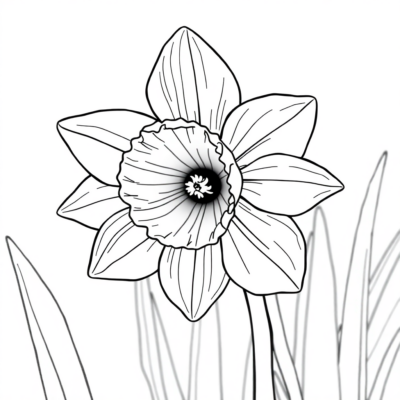 Daffodil Coloring Book