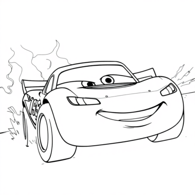 Racing Car Hero Coloring Pages