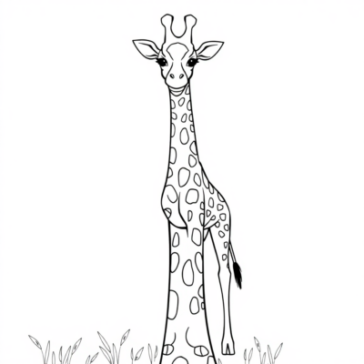 Coloring Book: Giraffe Coloring Book for Kids