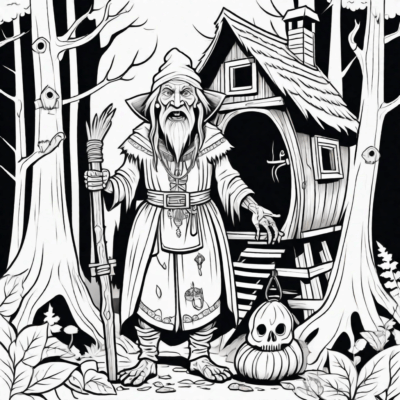 Baba Yaga Coloring Book
