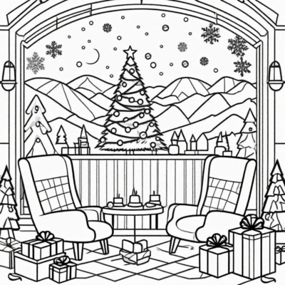 Safe Winter Holidays Coloring Book