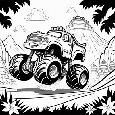 Blaze and the Monster Machines Coloring Book