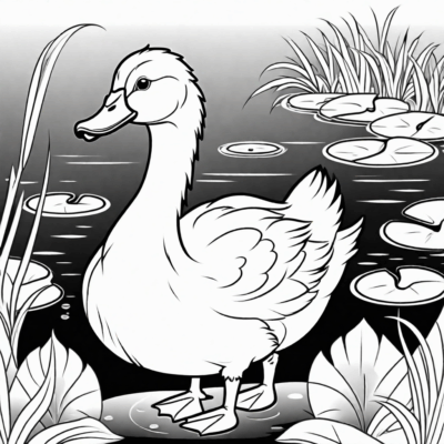 The Ugly Duckling Coloring Book