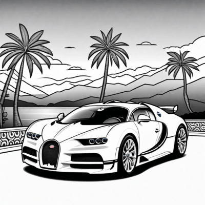 Bugatti Coloring Book