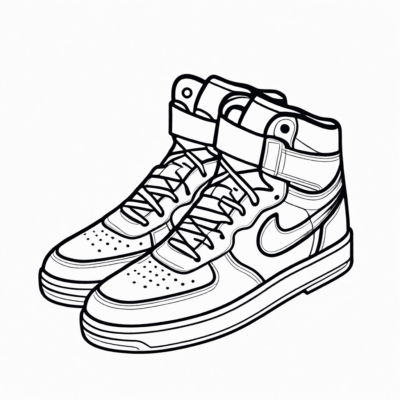 Shoes Coloring Book