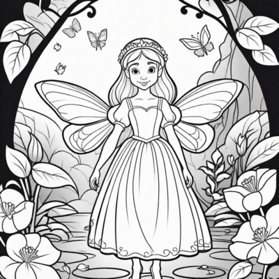 Thumbelina Coloring Pages