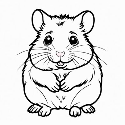 Hamster Coloring Book