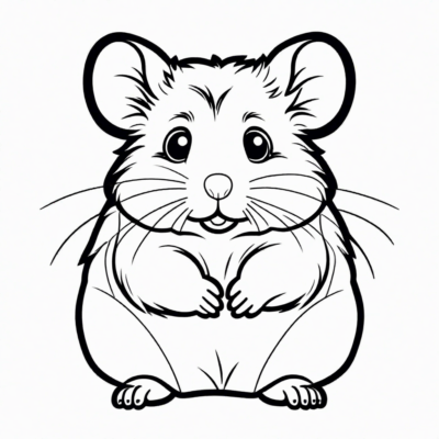 hamsters coloring book
