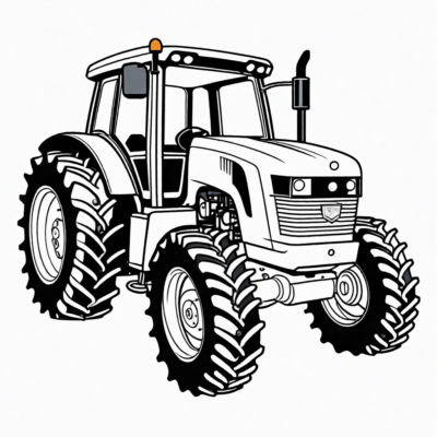 Tractor Coloring Book
