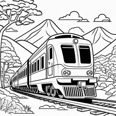 Train Coloring Book