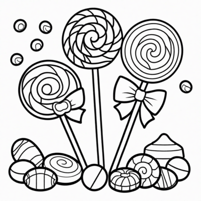 Candy Coloring Book