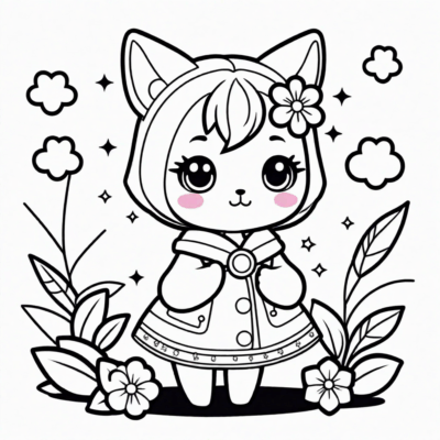 Cute Kawaii Coloring Pages