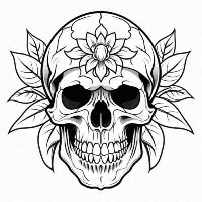 Skull Coloring Book