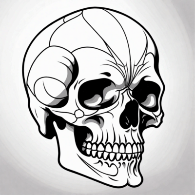 skull coloring pages