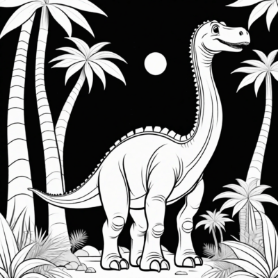 Diplodocus Coloring Book
