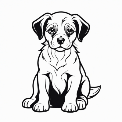 Dog Print Coloring Book