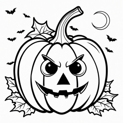 Halloween Pumpkin Coloring Book